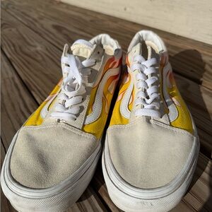 Vans Cream High-Top Sneakers Sz 12